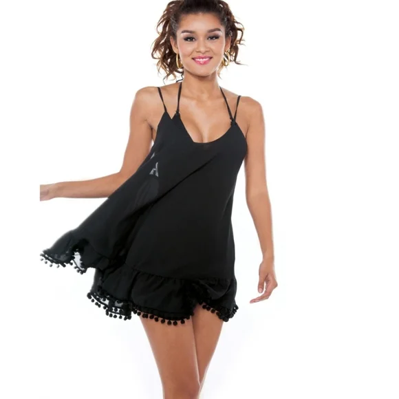 Nicolita cutie black dress coverup - Picture 1 of 3